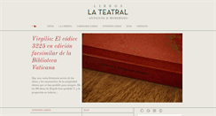 Desktop Screenshot of libroslateatral.com.ar