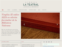 Tablet Screenshot of libroslateatral.com.ar
